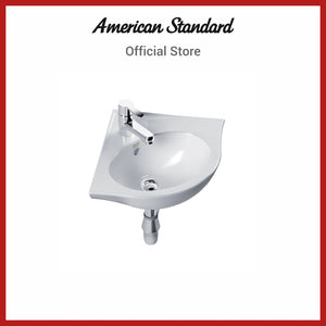 American Standard New Codie-C Corner Wall Hung Lavatory Basin Round Front Shape (0940-WT-O)