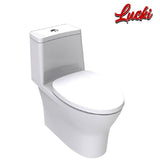 American Standard Flexio One Piece Toilet Slow Closeing Comfort Clean Technology / Wash Down (2530-WT-0)