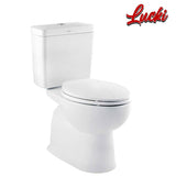 S&amp;C ထိုင်ခုံပါရှိသော American Standard New Sibia Two Piece Toilet (2793SCW-WT-0)