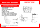 American Standard Acacia E Close Coupled Toilet (2307-WT-0)