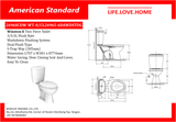 American Standard Winston II - Two Piece Toilet (2696SCDW-WT-0)