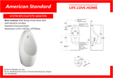 American Standard New Contour-Back Inlet Urinal (TF-6727B-WT)