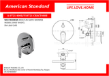 American Standard Neo Modern Bath and Shower Head without Shower Mixer (A-0721-400B)