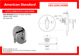 ရေချိုးခေါင်းမပါသော American Standard Neo Modern Shower Mixer (A-0722-500B)