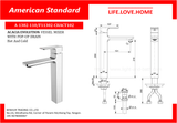 Pop-up Drain ရေပူနှင့် အအေးပါသော American Standard Acacia Evolution Vessel Basin Mixer (A-1302-110)