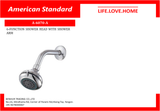 American Standard Shower Head 6 Functions Shower Arm (A-6070-A)