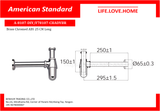 American Standard DIY ကြေးပုလင်းထောင်ချောက် (A-8107-DIY)