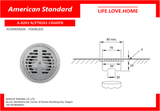 American Standard Floor Drain 3.5" Round (A-8201-N)