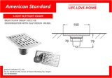 American Standard Nickel Floor Drain 4" x 6" (A-8207-N)