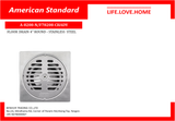 American Standard Floor Drain 4" Round (A-8208-N)