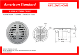 American Standard Floor Drain 5" Square (A-8211-N)