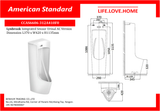 American Standard Lynbrook Floor Standing IR အာရုံခံကိရိယာ-Senseflow 24 နာရီ အလိုအလျောက် Flush/Stadium မုဒ် (CCAS6606-312A410F0(AC))