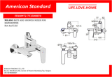 American Standard Moonshadow D200-Rain Shower Milano-Shower Mixer (A-6110-978-904 &amp; FFAS0972)