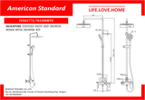 American Standard Signature Exposed Bath &amp; Shower Kit with Shower Mixer (FFAS1772-701500BT0)
