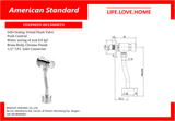 American Standard Self-Closing Urinal Flush Valve Push Control (FFAS9859-001500BT0)