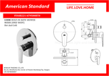 American Standard Codie-Shower Mixer Head Shower Valve သာလျှင် (FFASB221-6T9500BT0)
