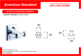American Standard Concept Square Robe Hook (K-2501-41-N) 