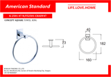 American Standard Concept Square Towel Ring (K-2501-47-N)