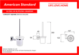 American Standard Concept Square Brush Holder (K-2501-49-N)