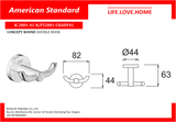 American Standard Concept Round-Robe Hook (K-2801-41-N)