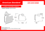 American Standard Concept Round-Tissue Holder (K-2801-43-N )