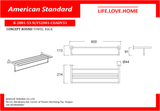 American Standard Concept Round Towel Rack (K-2801-53-N)