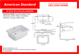 American Standard American Sink-Counter Top Wash Basin (8124-WT/CL8124I-6DAWDLT)
