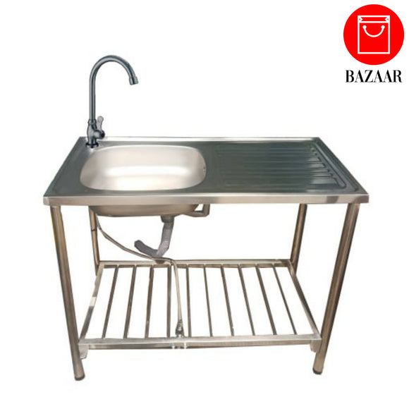 Hands-Free Sink Steel Sink (မော်ဒယ် A)