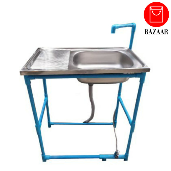 Hands-Free Stainless Steel Sink (မော်ဒယ် C)