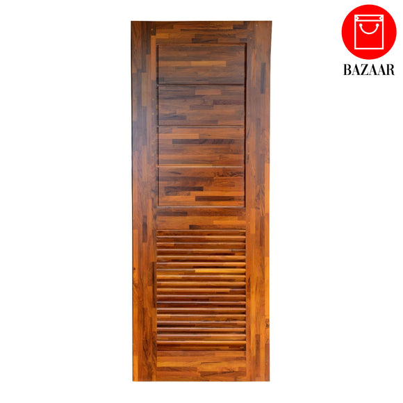 Teak Finger-Joint Door (မော်ဒယ် A)