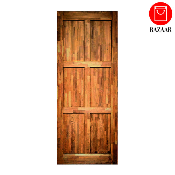 Teak Finger-Joint Door (မော်ဒယ် C)